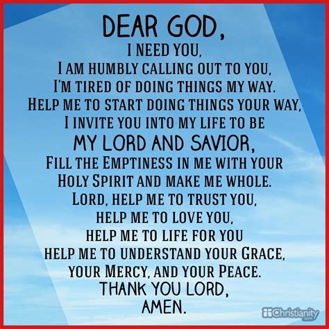 The Sinner's Prayer - 4 Examples for Salvation - Prayers