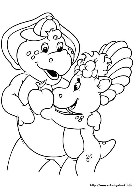 Barney Coloring Pages At Free Printable Colorings