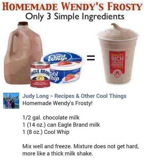 Anyone Tried This Frosty Recipe Chocolate Frosty