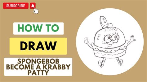 How To Draw Spongebob Become A Krabby Patty Art For Animation