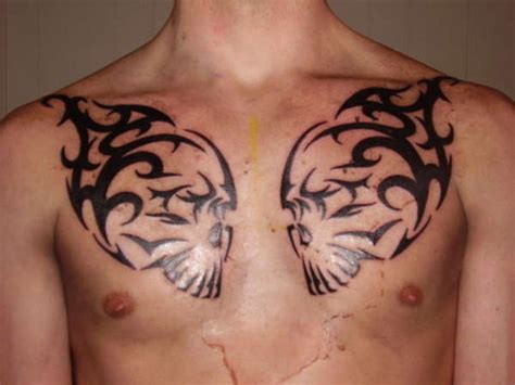 25 beautiful tribal chest tattoos only tribal