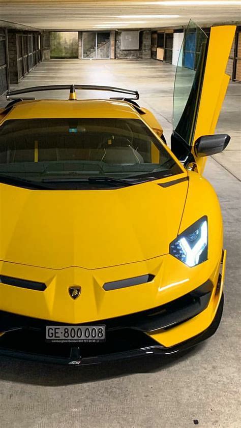 1080p Free Download Yellow Svj Lamborghini Aventador Svj Yellow