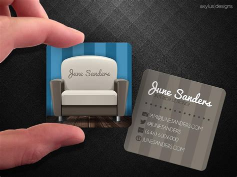 Get inspired by 145 professionally designed interior design business cards templates. Interior Designer Business Card by axylus on DeviantArt | Square business cards, Business card ...