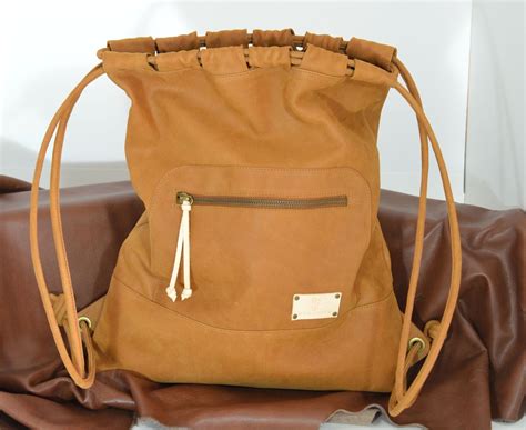 Brown Leather Backpackleather Sack Bagsack Backpacklarge Rucksack