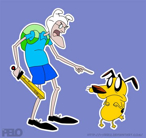 Adventure The Cowardly Dog Adventure Time With Finn And Jake Fan Art