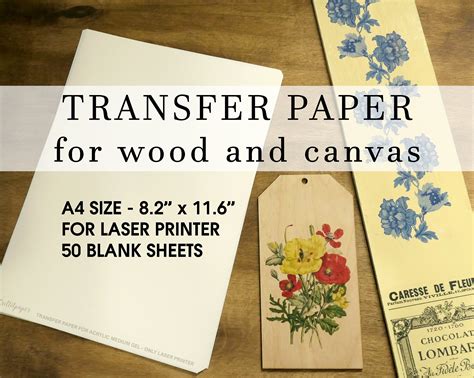 Transfer Paper For Wood And Canvas 50 Sheets Etsy