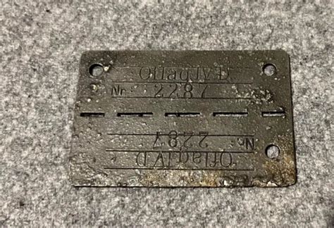 plaque stalag oflag iv d officier kg prisonnier guerre français wwii ww2 1940 eur 30 00