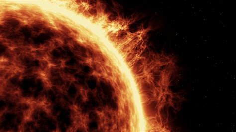 Highly Realistic Sun Surface With Flares Stock Motion Graphics Sbv
