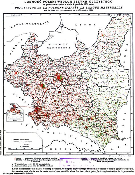 Population Of Poland According To Language 1931 Poland History Poland Map Ancient World Maps