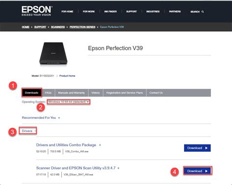 How to download drivers and software from the epson website. Epson Perfection V39 Driver Download for Windows 7/8/10 ...