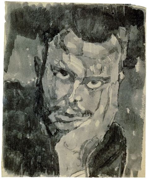 Paul Klee Self Portrait Full Face Resting Head In Hand Paul Klee