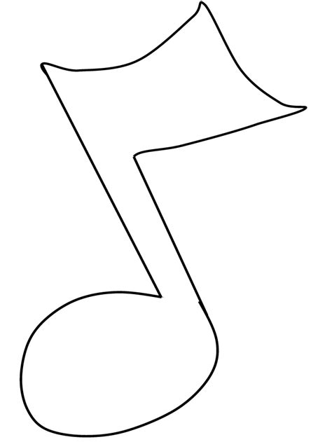 Music Note Template Clipart Best