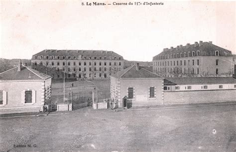 Vous trouverez ici un questionnaire, la carte et les principales informations de la commune de le mans. Le Mans - Caserne du 117 éme RI - Carte postale ancienne ...
