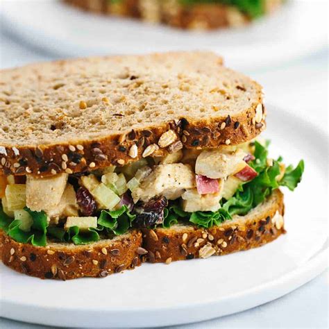 A delicious mix of mayonnaise, chicken, pepper and some veggies spread on the bread, all done at home in no time! Greek Yogurt Curried Chicken Salad Sandwich Recipe ...