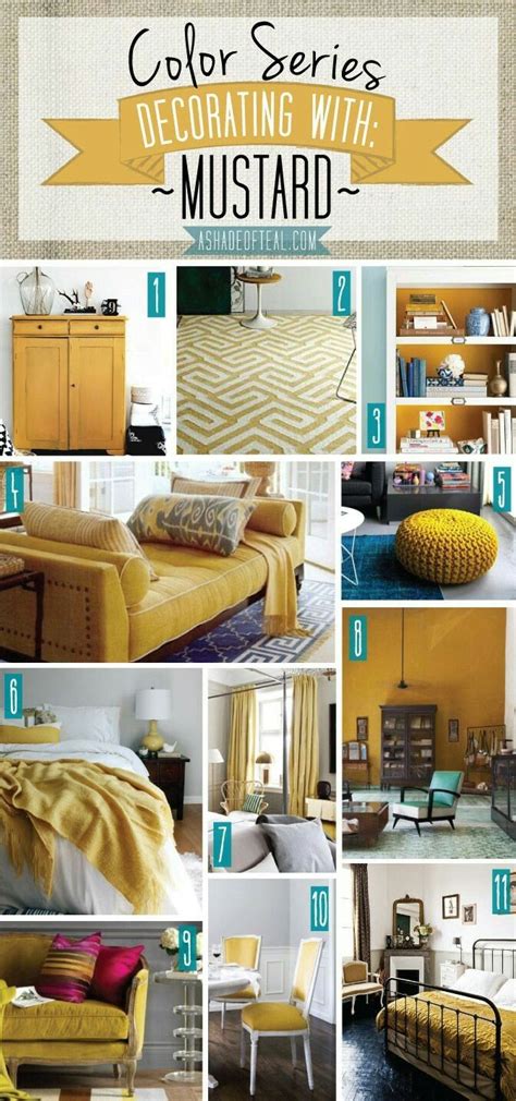 Shaggy rug rugs living room large soft touch 5cm thick pile modern bedroom living room area rugs non shed ochre mustard yellow 80cm x 150cm 3ft x 5ft 4 2 out of 5 stars 467 33 00 33. Mustard design | Yellow home decor, Retro home decor ...