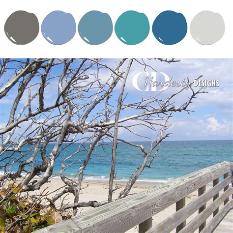Shades Of Blue Color Palette In A Coastal Style Coastal Style