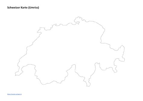 Was gut oder was schlecht ist. Schweizer Karte zum Ausdrucken | Umriss, Flüsse, Kantone ...