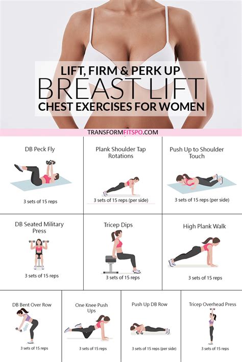 chest exercises for women to lift and perk up breasts artofit