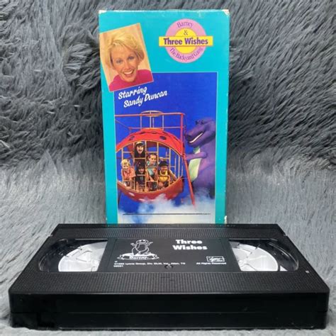 BARNEY THE Backyard Gang Three Wishes Starring Sandy Duncan VHS Rare Film PicClick