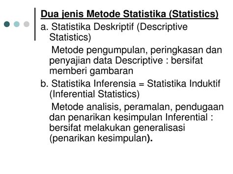 PPT STATISTIKA I PENGOLAHAN DATA STATISTIKA PowerPoint Presentation ID