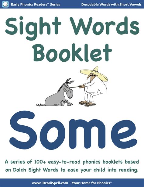 Sight Words Booklets (Based on Dolch Words & Phonics-based Short Vowels) - 'Some'