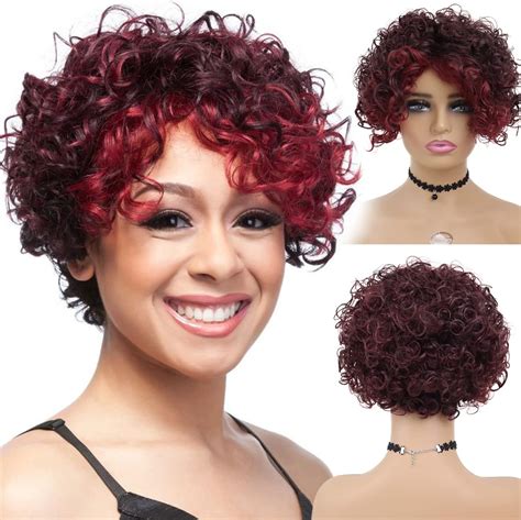Lsza Wigsynthetic Female Wig Blonde Natural Short Curly