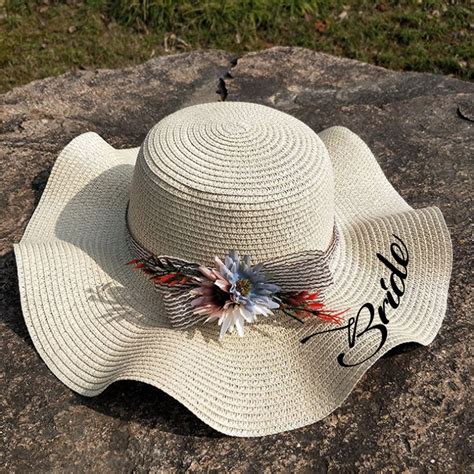 Custom Floppy Beach Hat Bachelorette Trip Hat Sun Hat Etsy