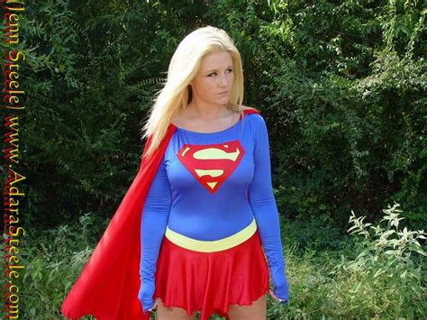 Jenn Steele In Back To Business A Image Supergirl Modeling Cosplay Set