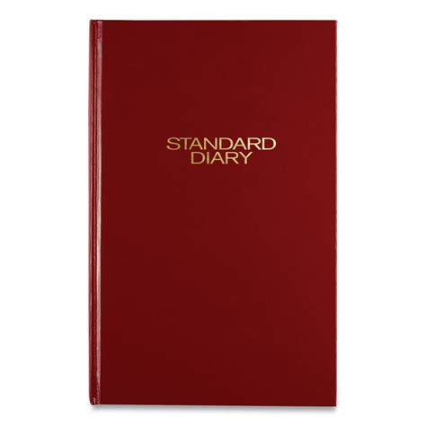 Standard Diary Daily Diary 2024 Edition Widelegal Rule Red Cover