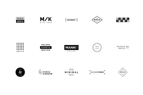 60 Minimalist Logos Logo Templates On Creative Market