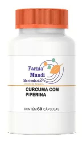 Curcuma Mg Piperina Mg C Psulas Parcelamento Sem Juros