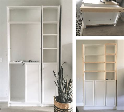 Last week, i shared how i put together the bookcases, getting them ready to start this project. DIY Built Ins | Ikea Billy Bookcase Hack - Designed Simple ...
