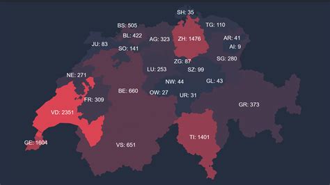 Portugal, schweden, österreich und schweiz. Diese Echtzeit-Karten zeigen die Ausbreitung des Virus in ...