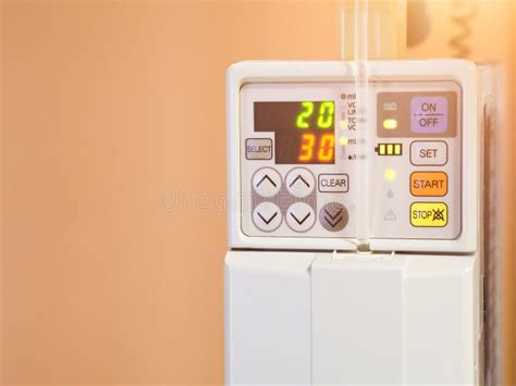An Infusion Pump Intravenous Iv Drip With Level Indicator Displays