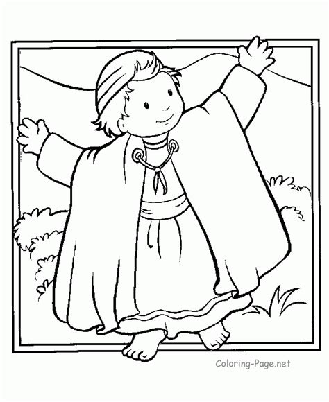 Coloring Page Joseph Coat Of Many Colors - Coloring Home