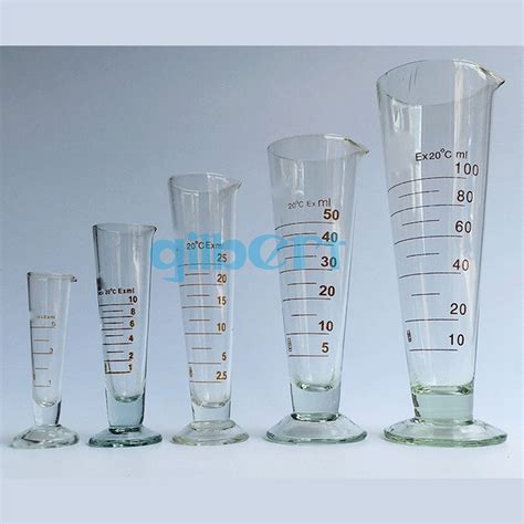 5 1000ml Lab Glass Footed Apothecary Measuring Cone Beaker Conical Graduated Ebay