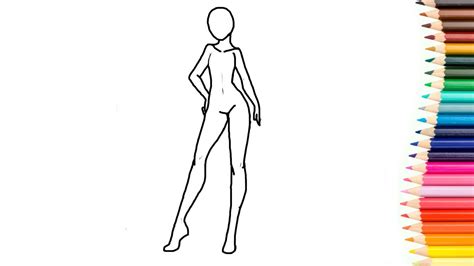 Como Desenhar Um Corpo Feminino FÁcil Youtube