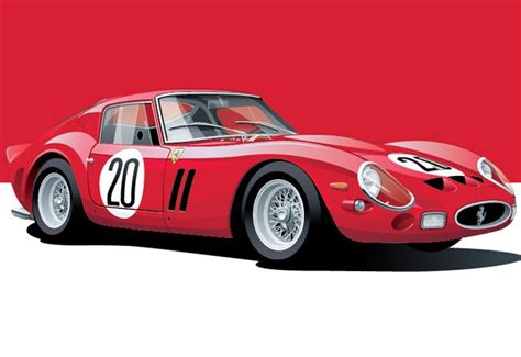 Ferrari 250 Gto Poster Classic Racing Cars Art Cars Racing