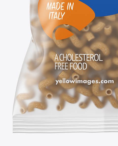 Download Whole Wheat Cavatappi Pasta Matte Bag Mockup in Bag & Sack ...