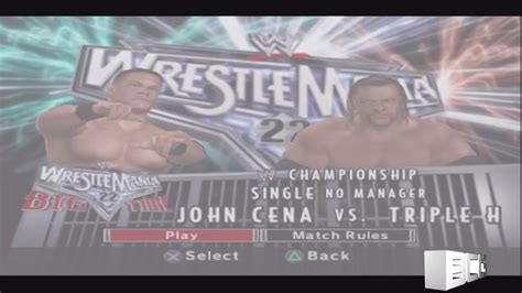 WWE Smackdown Vs Raw 2007 Arena Selection Screen Including All