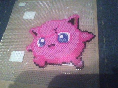 Jigglypuff From The Pokemon Games Made With Hama Perler Beads By Me