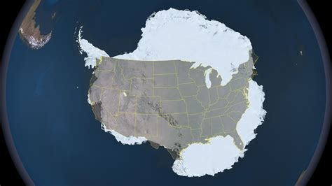 Compare The Size Of Antarctica To The Continental United States Nasa