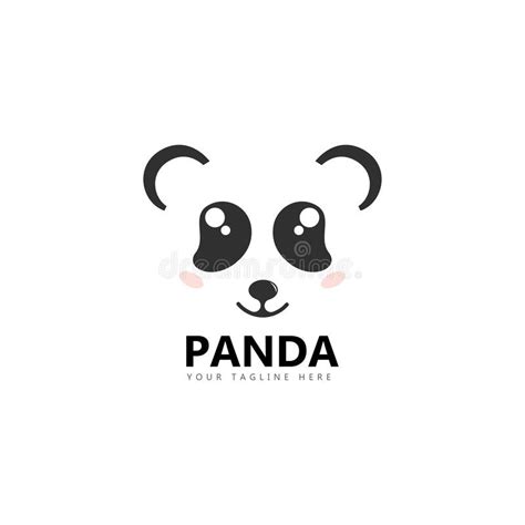 Panda Logo Template Vector Illustration Stock Vector Illustration Of