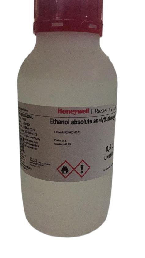 500 Ml Imported Ethanol Lab Grade At Rs 1099litre Ethyl Alcohol In