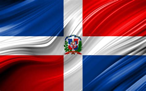 Descargar Fondos De Pantalla 4k República Dominicana Bandera Países