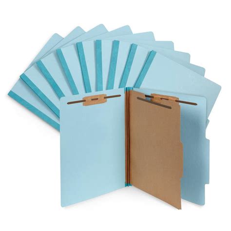 Blue Summit Supplies Classification Folders Letter Size 1 Divider L