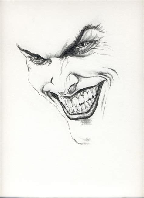 Jokerface By Alex Ross Pencil Art Drawings Joker Drawings Sketches
