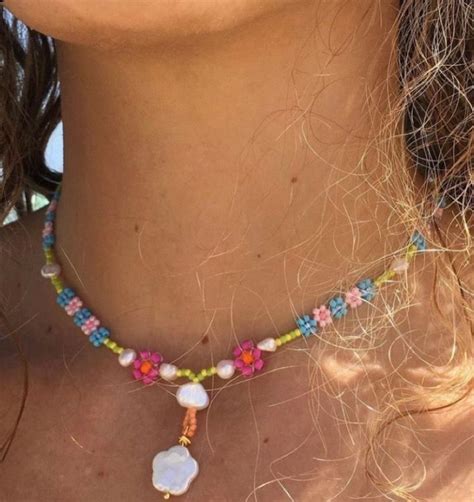 Pin by Luz Fernández on vibes Beaded necklace Summer jewelry Cute