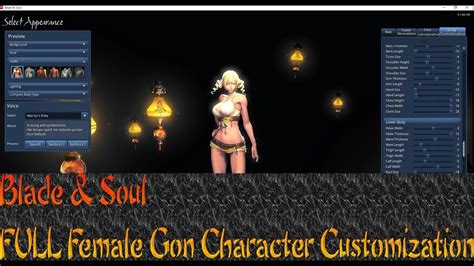 Bladeandsoul Na Alpha Beta Full Female Gon Character Customization Youtube