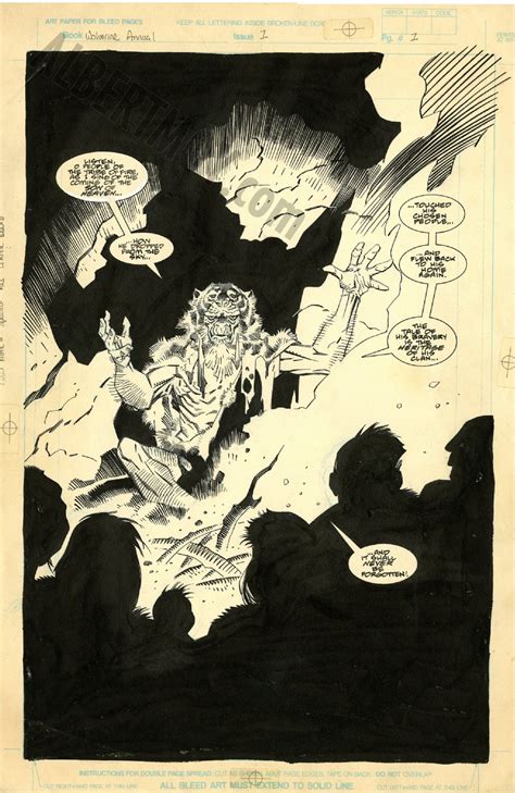 Albert Moy Original Comic Art Wolverine The Jungle Adventure By